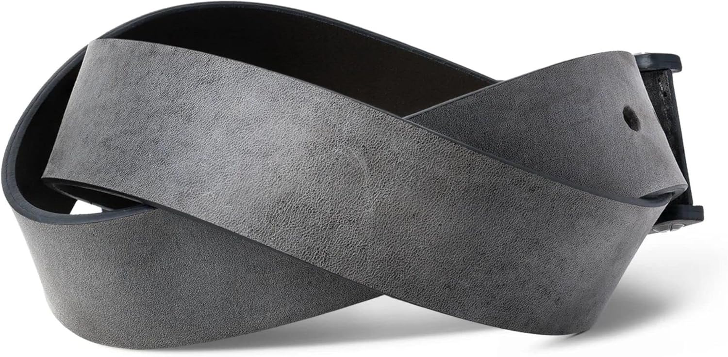 PEGAI Distressed Leather Belt for Men | Rustic Minimalist Handcrafted Leather Belt | Boone