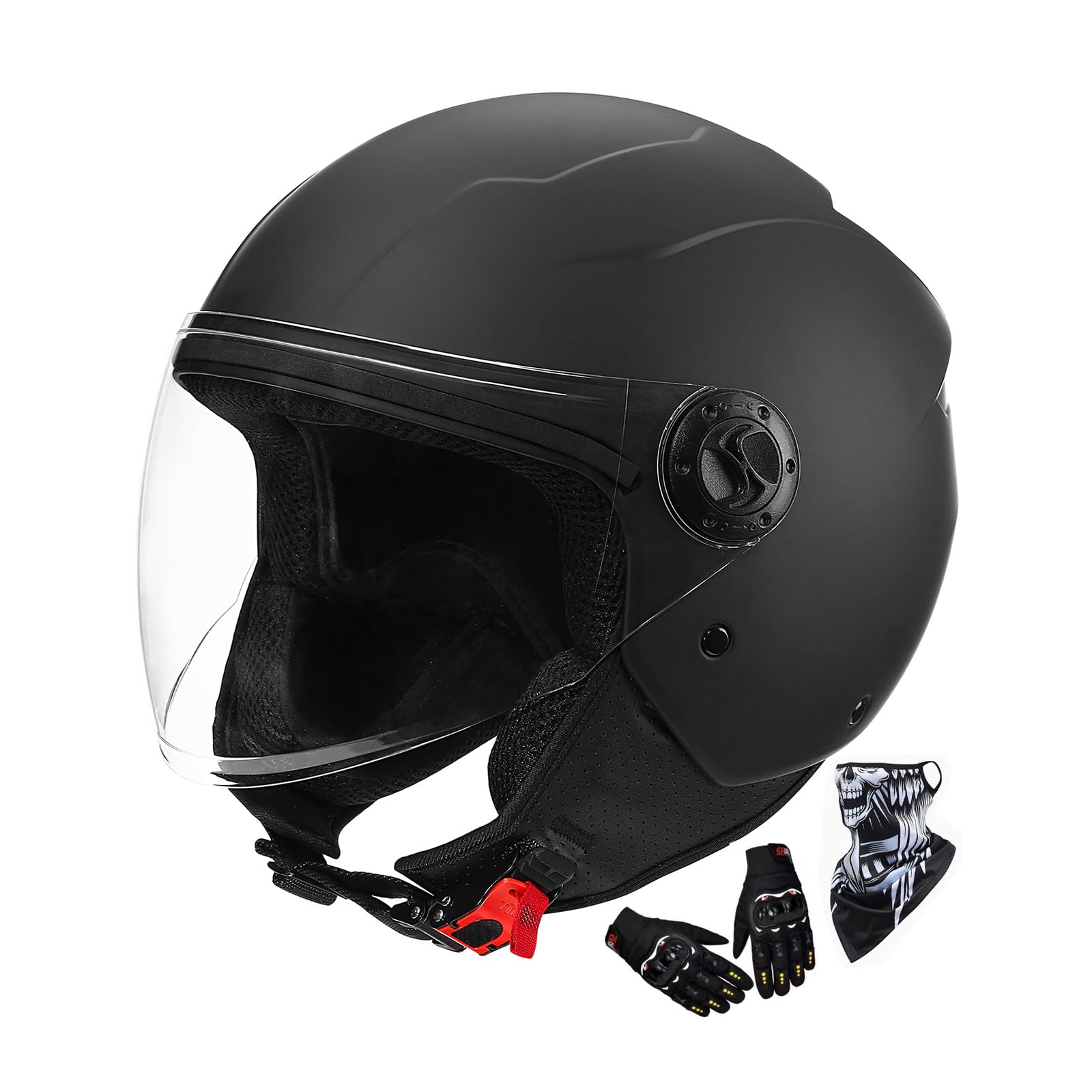Jethelme Herren, Roller Helm Jet Mopedhelm Damen, ECE 22.06 Zertifiziert