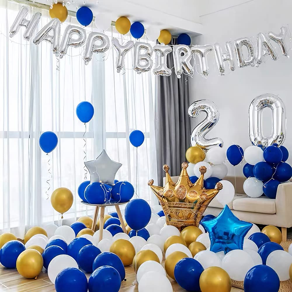 Foil Globo Número 5 Azul 40" (101cm), Inflable Helio o aire, Gigante Numeros 0-9, 10-19, 20-29, 30-100, Grande Globos Decoración para La Boda Aniversario y Cumpleaños Fiestas — view 136