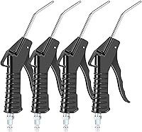 WYNNsky 4-Pack Pistol Grip Air Blow Guns with 1/4" NPT Brass Fittings & Steel Plugs for Compressors - Heavy Duty Cleaning Kit