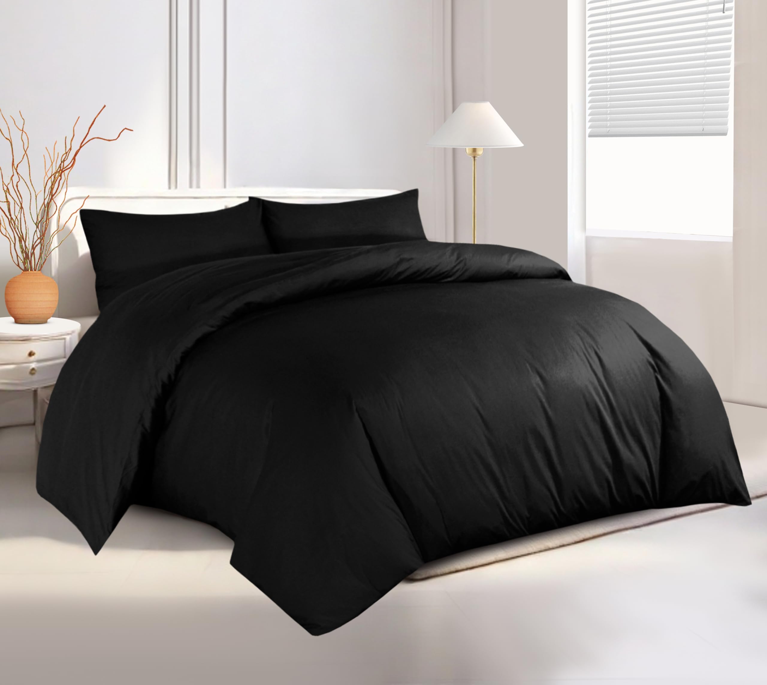 Crescent Textile 200TC Duvet Cover Bedding Set Single, Double, King - Image 3