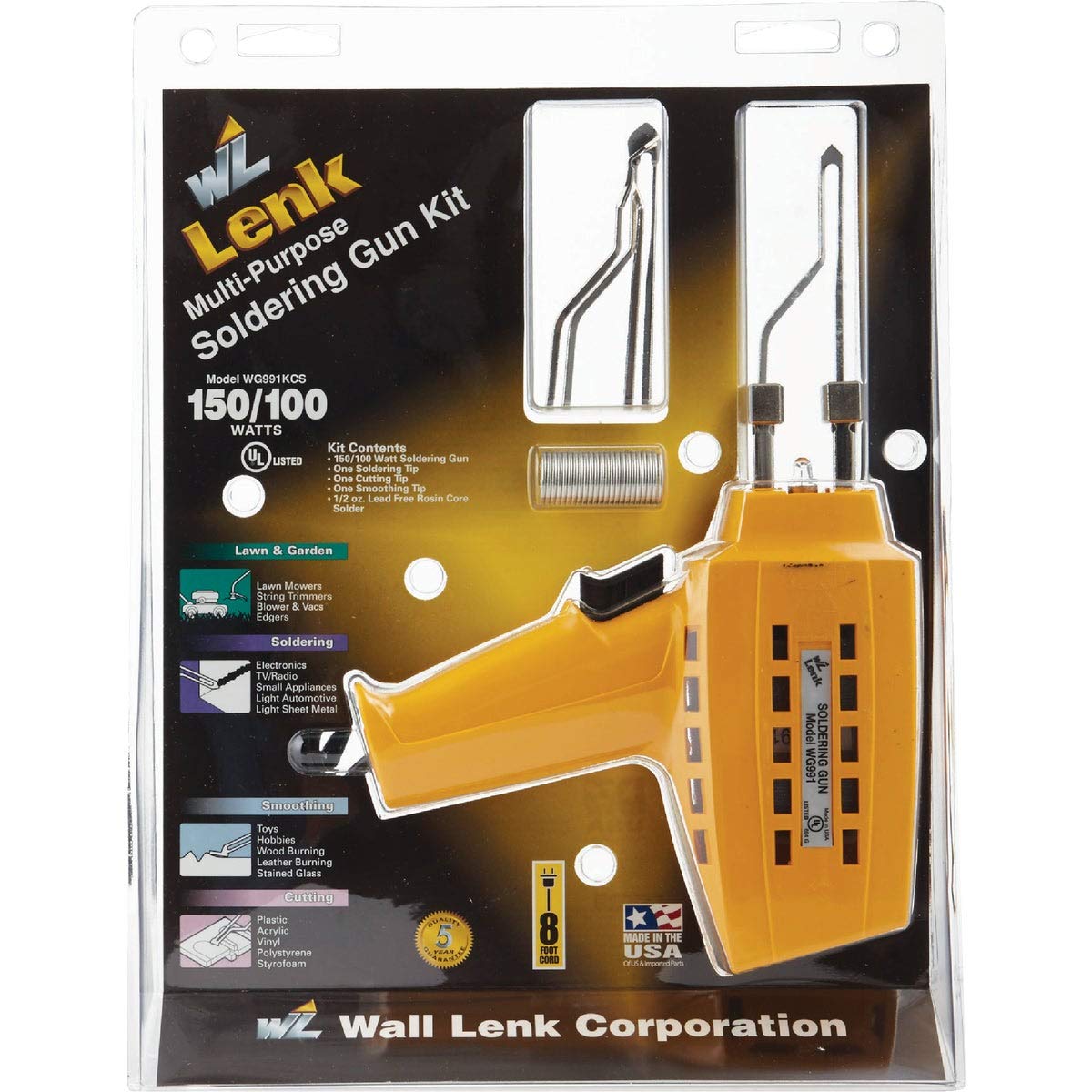 Wall Lenk WG991KCS 150/100 Watt Soldering Gun, Small, One Color