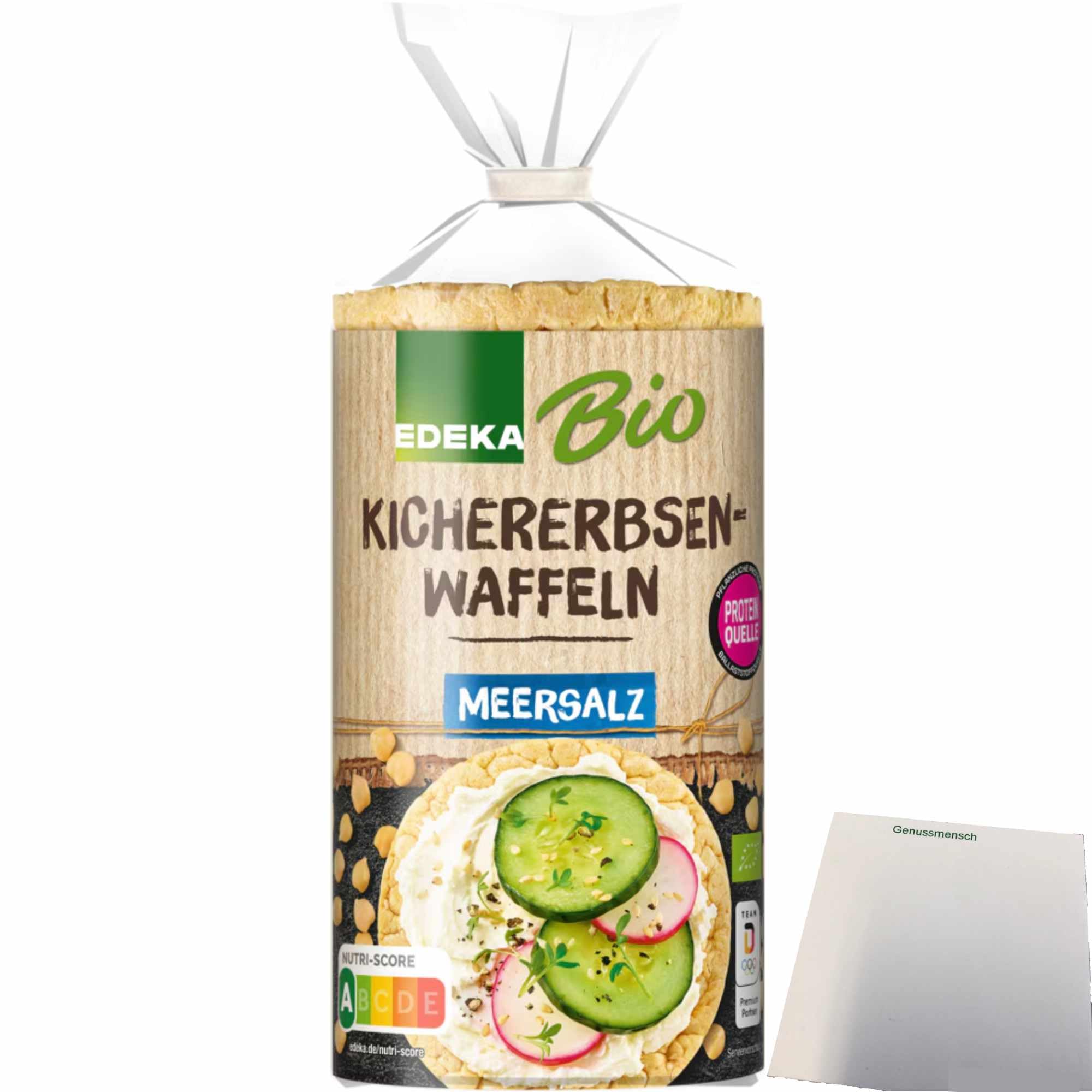 Edeka Bio Kichererbsen-Waffel mit Reis High Protein (100g Packung) + usy Block Lebensmittel & Getränke