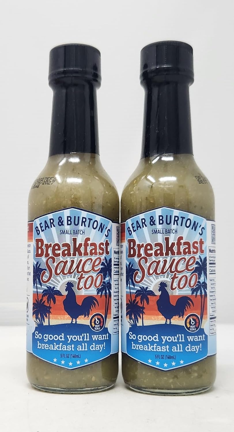 Pack de 2 Salsas Breakfast Sauce Too 5 oz Bear and Burton's