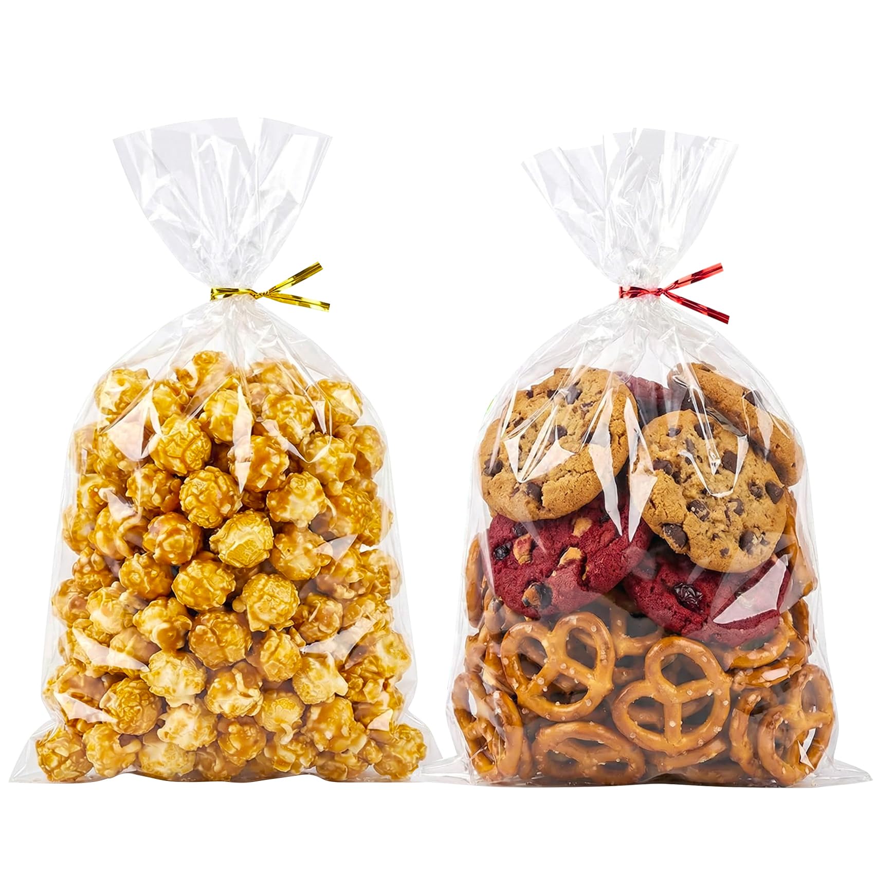 Amazon.com: Morepack Cellophane Treat Bags 6x9 In 200 PCS Cookie