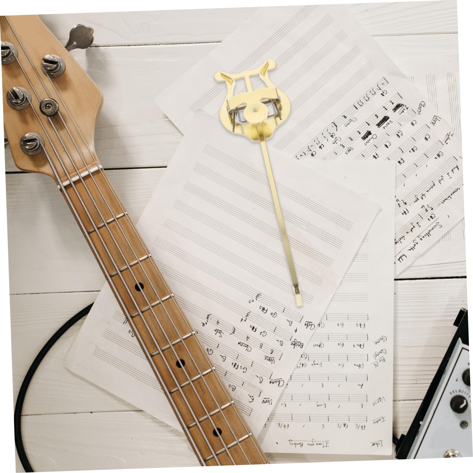 ifundom Trumpet Supplies Music Holder Clip for Trumpet Lyre Marching Lyre Music Score Clamp Holder