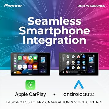 Pioneer DMH-WT3800NEX 9 Capacitive Touchscreen, Floating Display Wireless & Wired Apple CarPlay & Android Auto, Amazon Alexa, Bluetooth, FLAC, Backup Camera, HD Radio