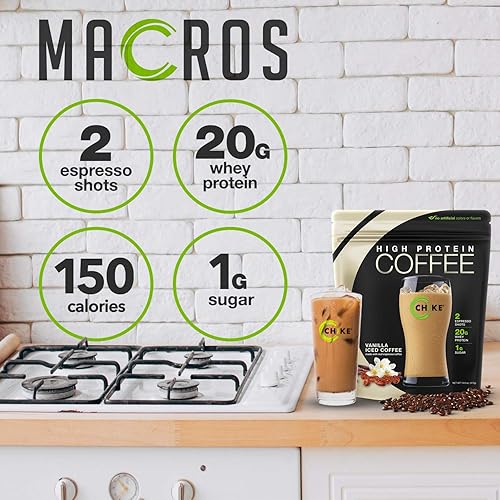 Miniatura 4 de Chike Café helado con alto contenido de proteínas, 0.71oz de proteína, 2 chupitos expreso, 0.04oz de azúcar, apto para dieta cetogénica y sin