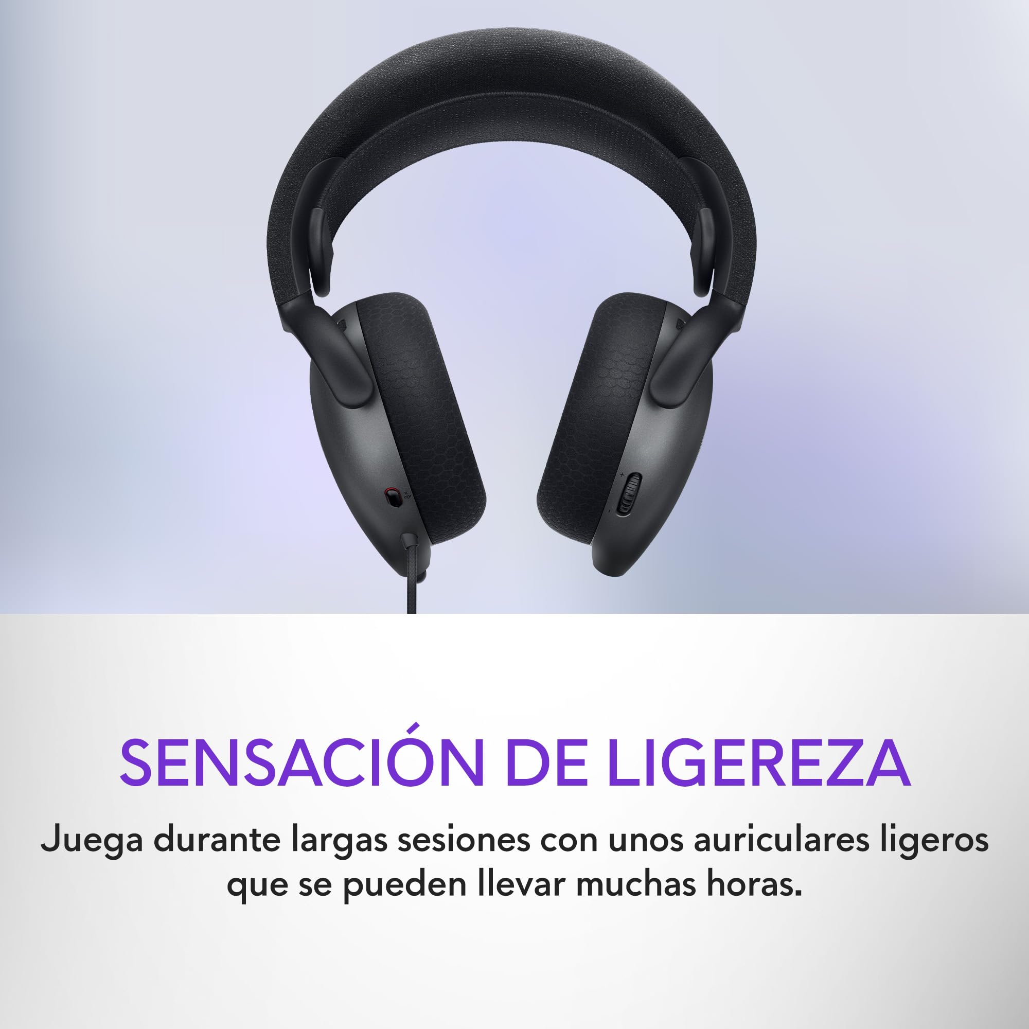 Alienware Wired Gaming Headset - AW520H | Micrófono Boom, cancelación, RGB AlienFX, espuma de memoria, peso 219 g, compatibilidad Windows, carga rápida 15 min