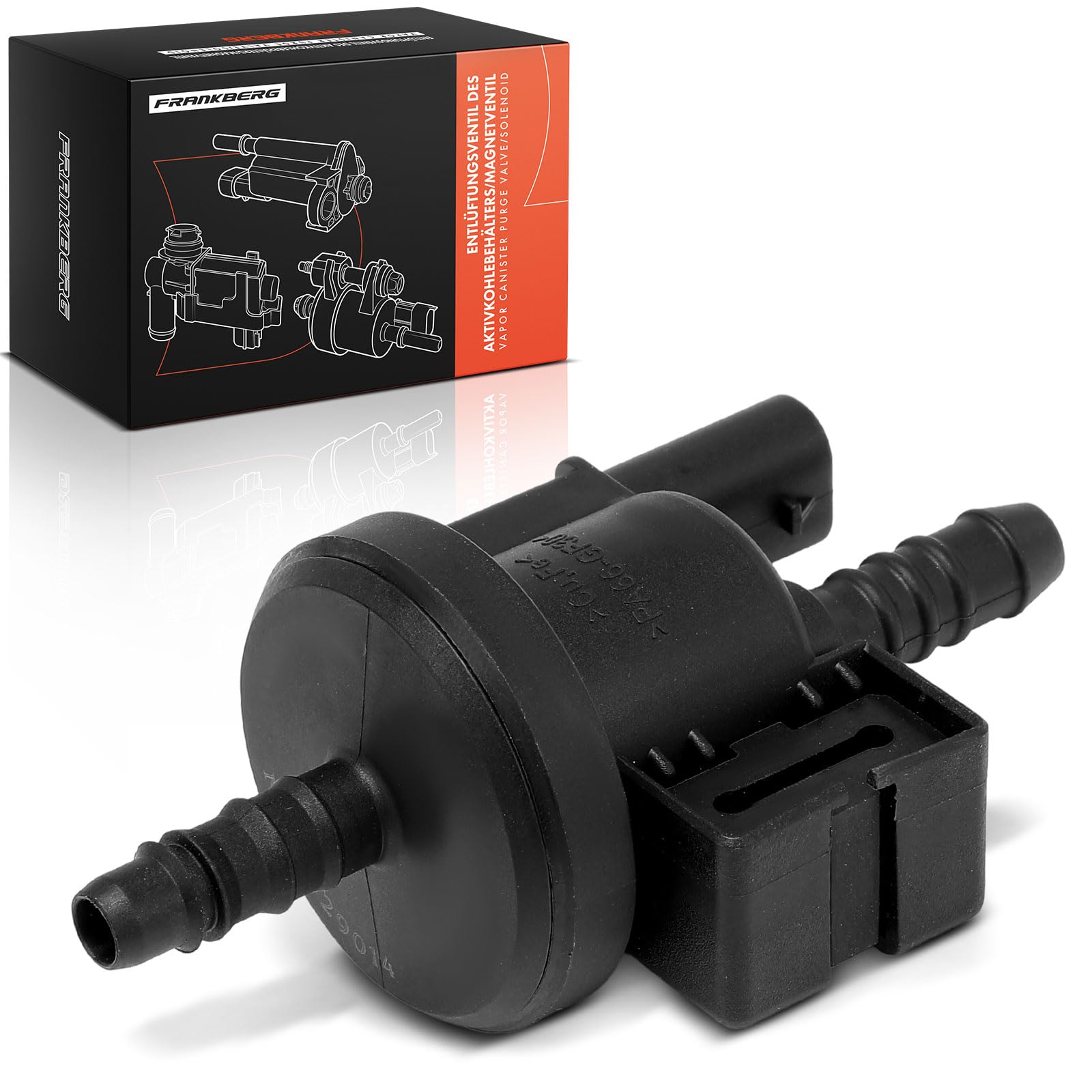 Frankberg Válvula de Ventilación Válvula de Ventilación del depósito 2 Polos Gasolina Compatible con Golf VI 5K1 Passa.t 362 A4 Avant 8K5 Q3 8UB 8UG Octav.i.a II Combi 1Z5 A4 8K2 Replace# 06H906517B