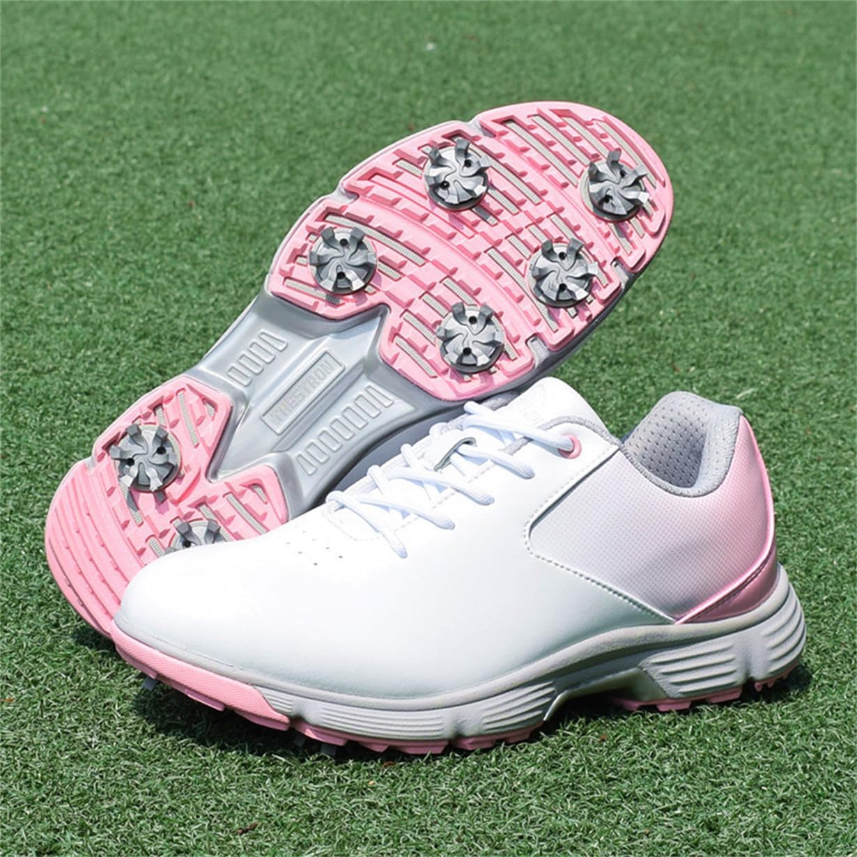 Waterproof Golf Shoes for Women Non-Slip Golfers Footwear Lightweight Professional Spiked Sport Sneakers