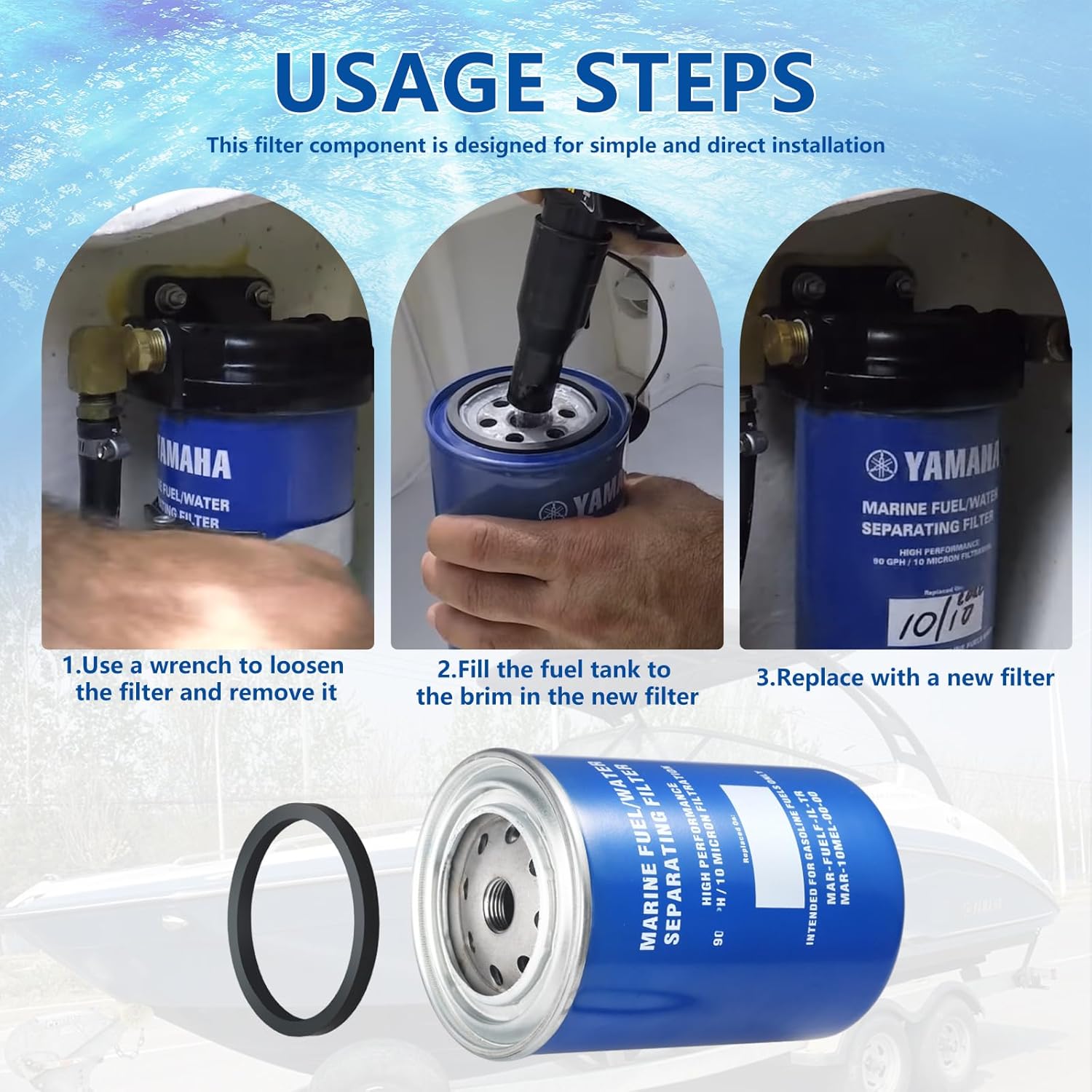 MAR-10MEL-00-00 Fuel Water Separator Filter (2)