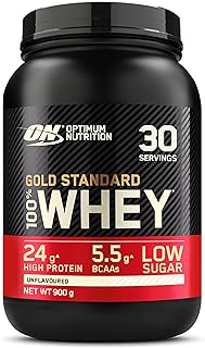 Optimum Nutrition Gold Standard Whey Muscle Building and Recovery Protein Powder With Glutamine and Amino Acids…