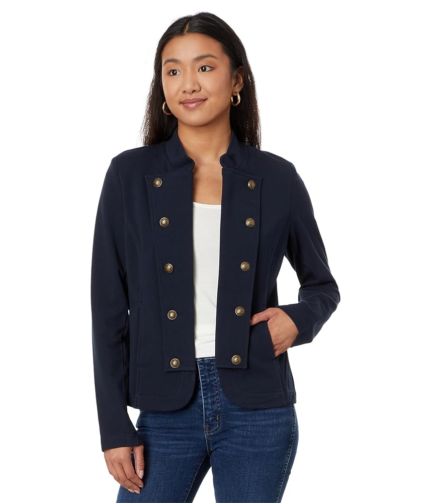 Amazon.com: Tommy Hilfiger Womens Solid Band Jacket Sky