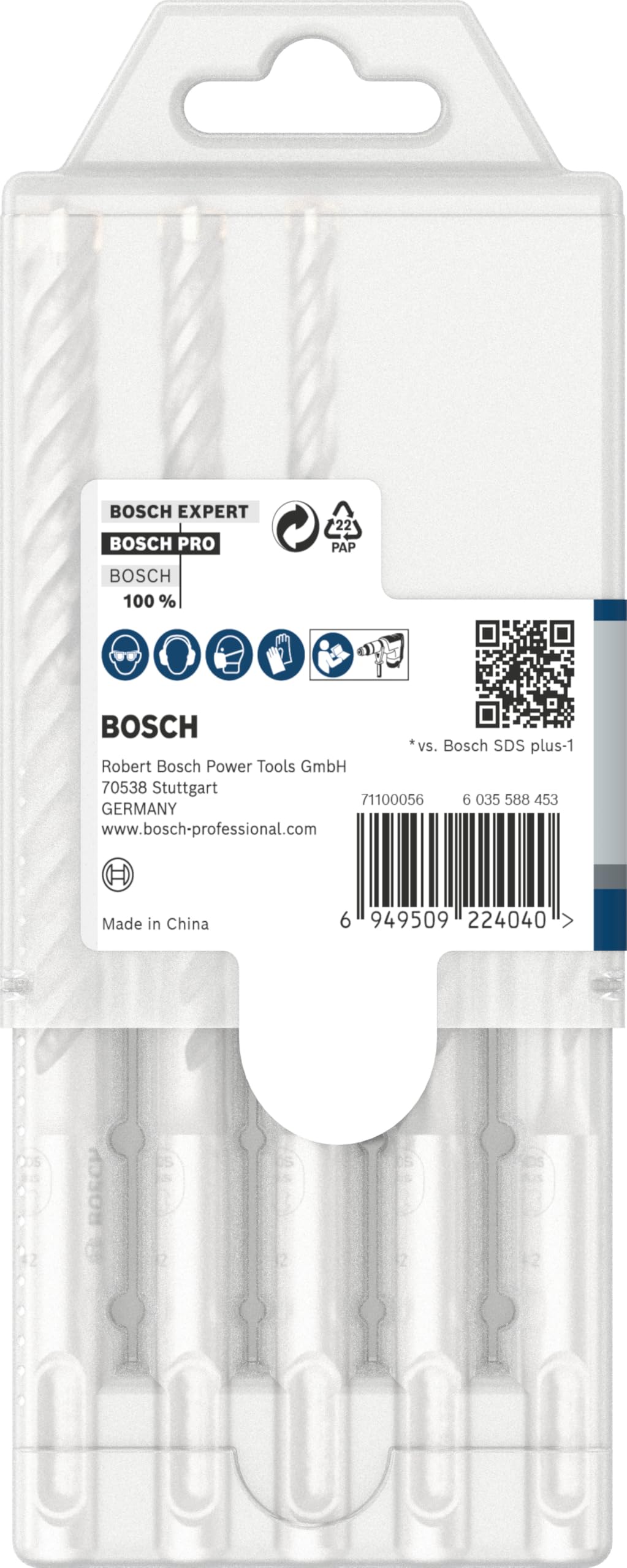 Bosch Professional Accessories Sds Plus-5 x: Set 5 Uds: 5, 6, 6, 8, 10 (5)