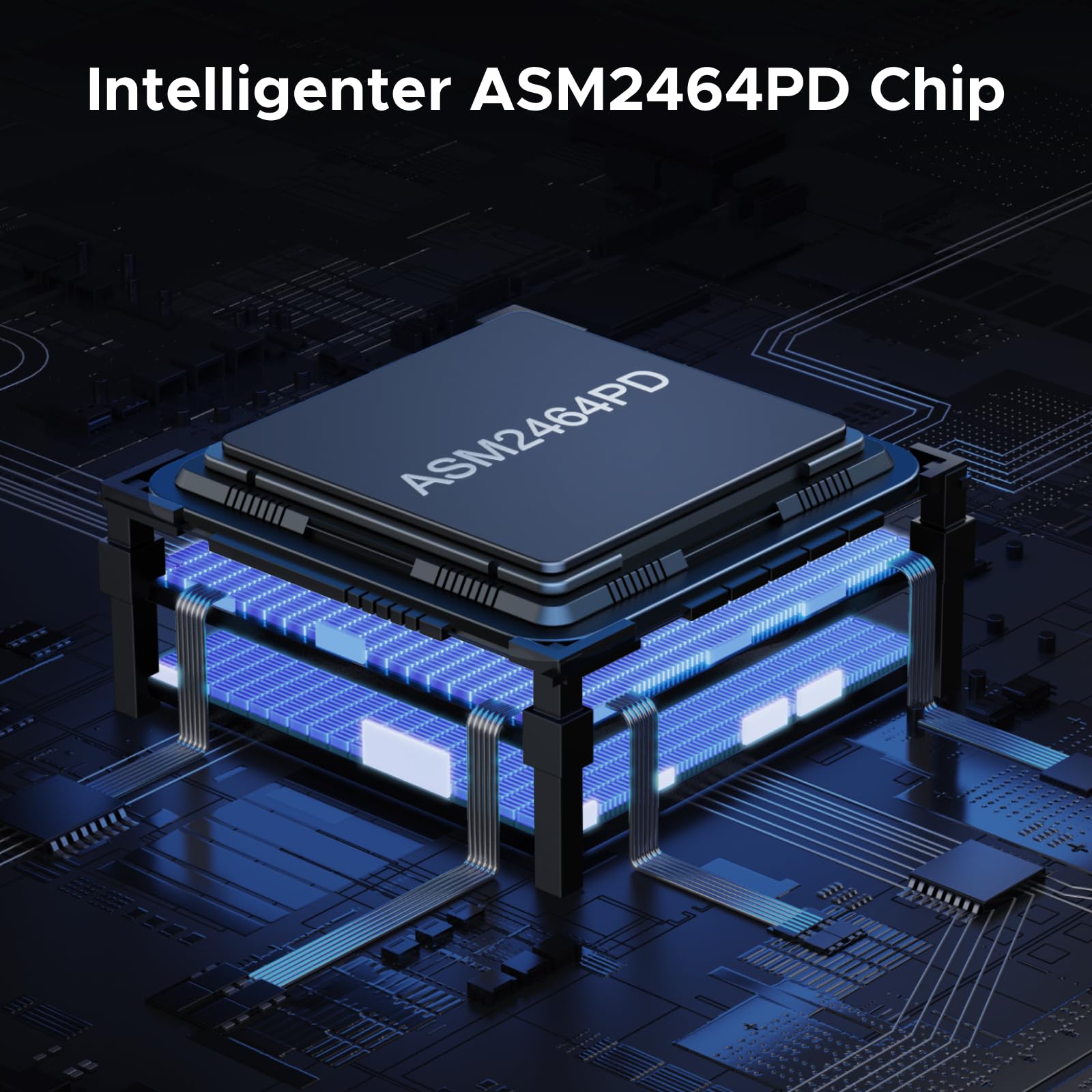UGREEN 40Gbbps M2 SSD Gehäuse, USB4 nvme gehäuse kompatibel mit Thunderbolt 4 bis zu 3848MB/s, M.2 NVMe SSD Gehäuse kompatibel mit Mac mini M4, MacBook Pro M5 Pro/M5 Max, ASUS Z890