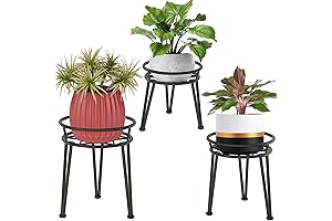 Elegant Three-Tiered Plant Stand Trio