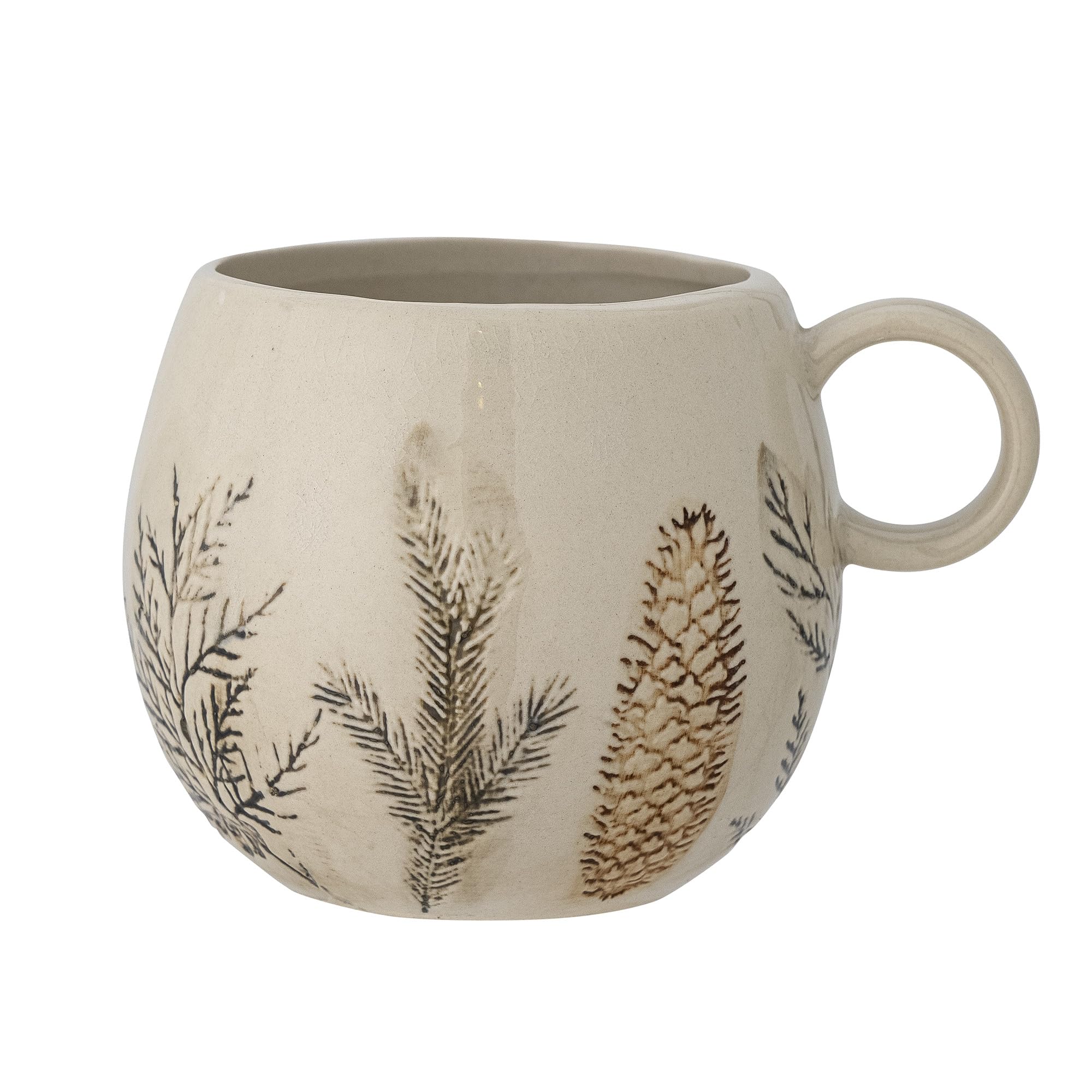 Bloomingville Hollie Green Stoneware Mug, 450 ml