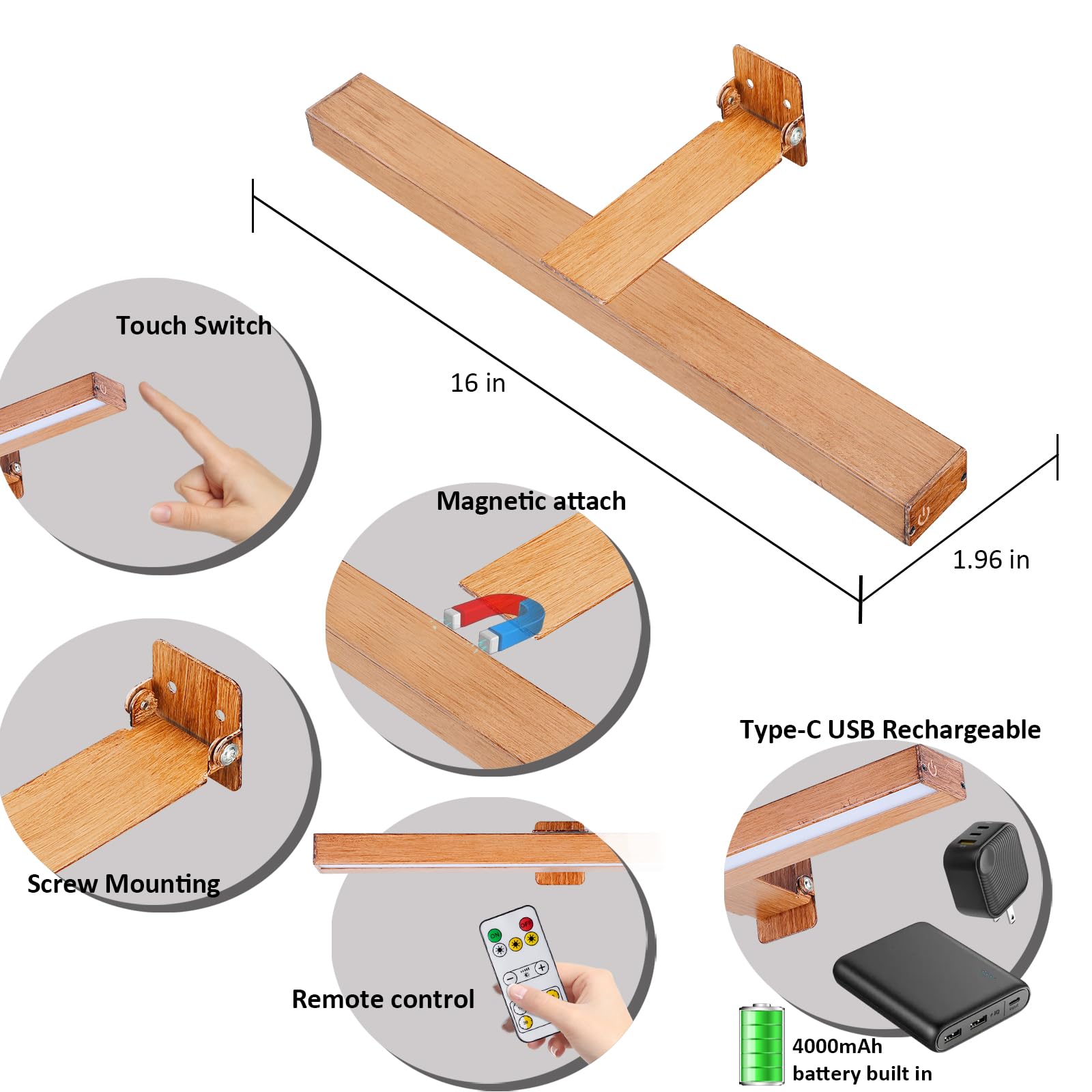 Snapklik.com : MIOBLUE LED Picture Light Battery Operated