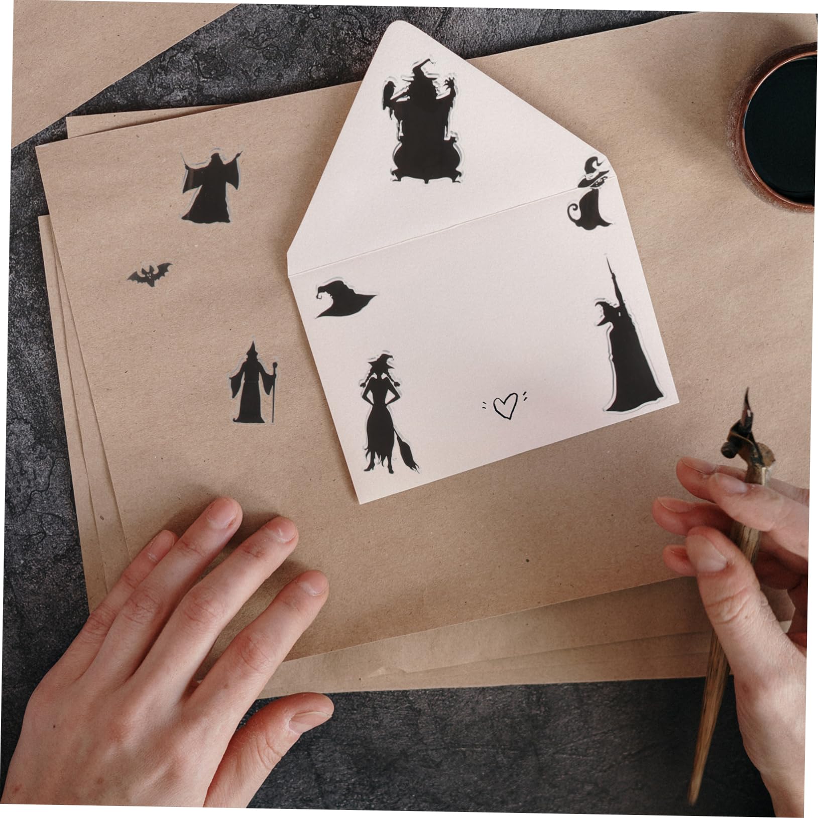 SHINEOFI 50pezzi Timbri Trasparenti Halloween Silicone Per Timbri Decorativi Per Scrapbooking e