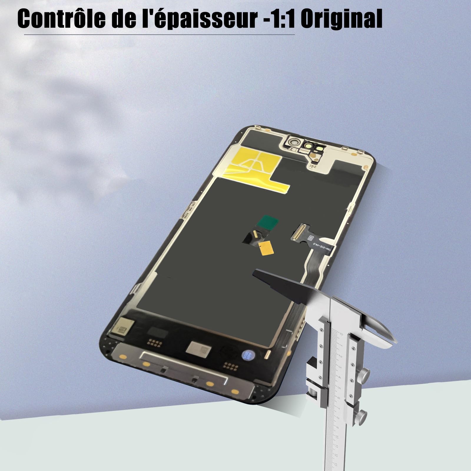 DIGI4U Ecran pour iPhone 14 Pro Max Soft OLED, 6,7" Full HD Compatible Face ID Retina 3D Touch True Tone avec Assemblage Digitizer, Kit d’Outils de Réparation et Adhésif Étanche