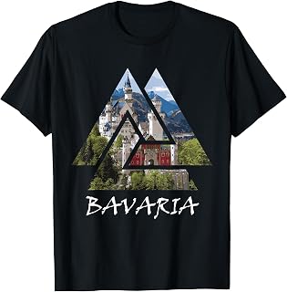 Bavaria Germany Neuschwanstein Castle Graphic Gift Tee T-Shirt