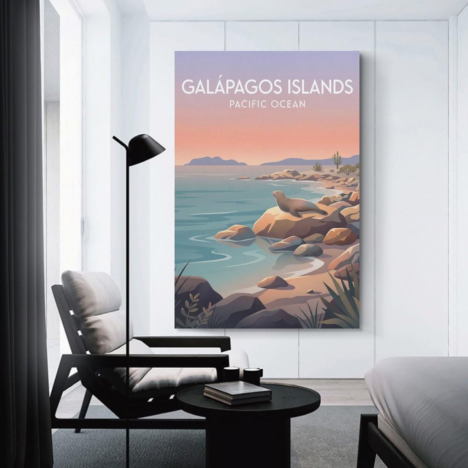 Junmoney Galapagos Islands Wall Art Print 08x12inch(20x30cm), for Art Walls, Layered Displays Or Homes, Wall Decor Suited to Curated Displays