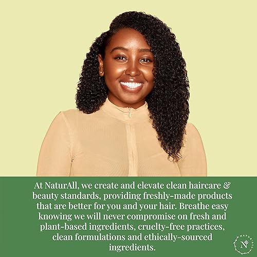 Miniatura 3 de NaturAll Acondicionador hidratante de aguacate sin enjuague para cabello seco, rizado, enrollado, natural, 100% natural, sin silicona, libre de