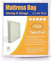 Vista 12 de Bolsa para colchón ComfortHome para mudanza y almacenamiento, tamaño individual y doble, 1 unidad