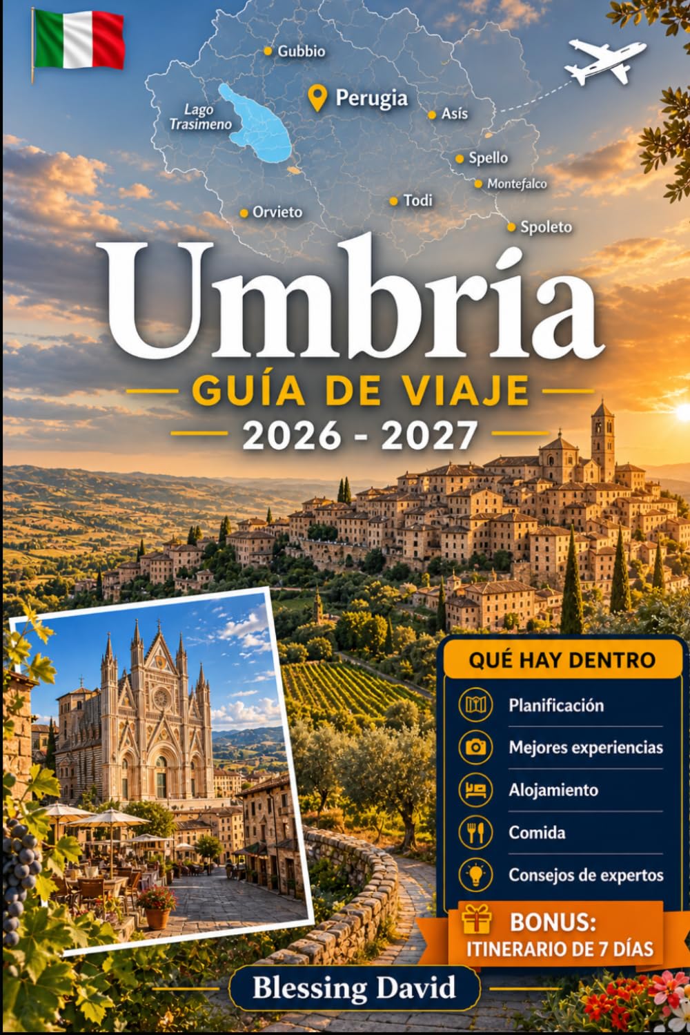 Guía de viaje de Umbría 2026 - 2027: Experimenta Perugia, Asís, Orvieto, el lago Trasimeno, Spoleto y las cataratas Marmore con visuales y consejos ... y exploradores lentos de viajes por carretera