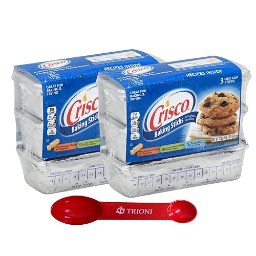 El paquete de manteca de verduras contiene dos 2 barras de mantequilla de mantequilla Crisco de 20 onzas con sabor a mantequilla para hornear junto