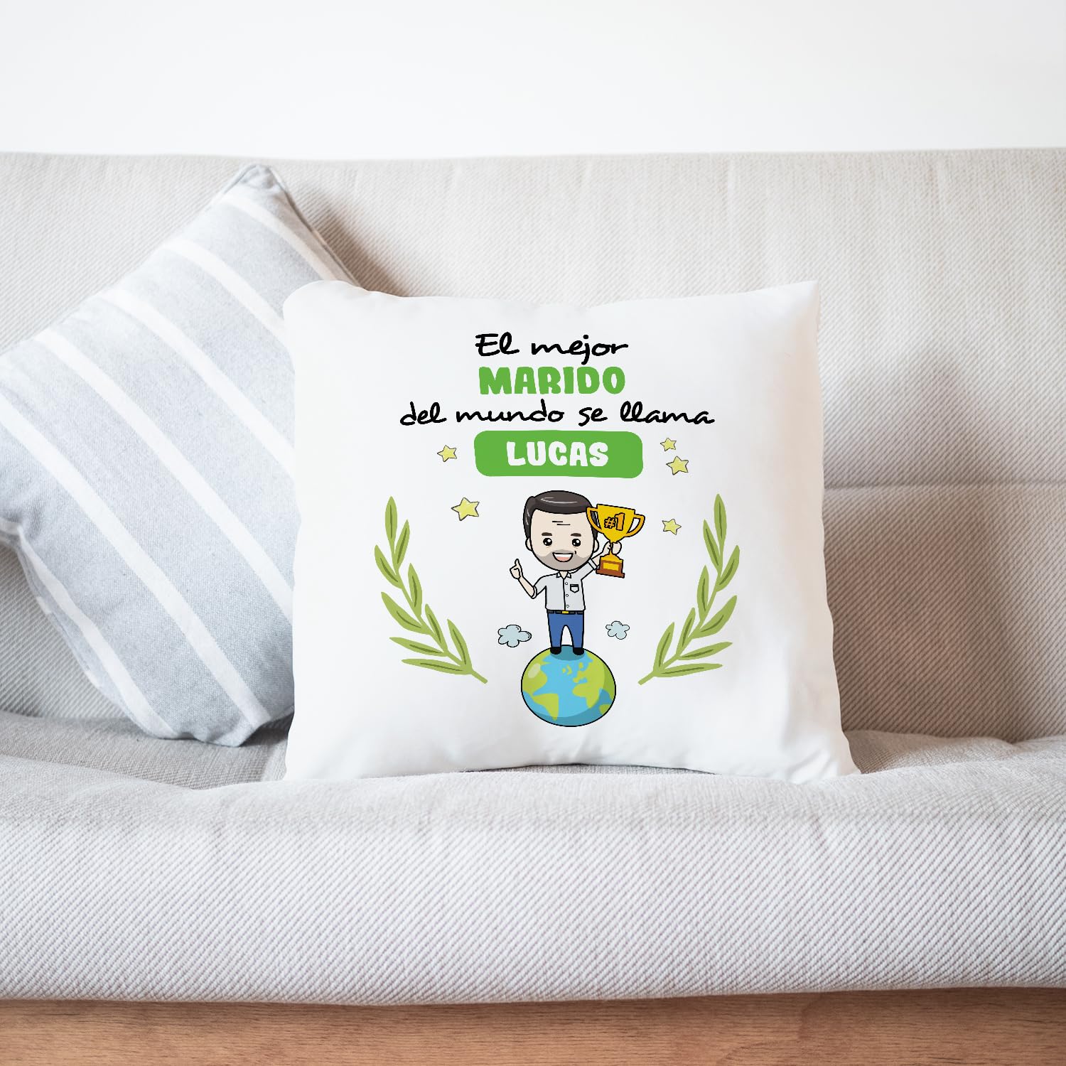 Mugffins Cuscino PERSONALIZZABILE PRONIPOTE - En spagnolo - Eres Mejor