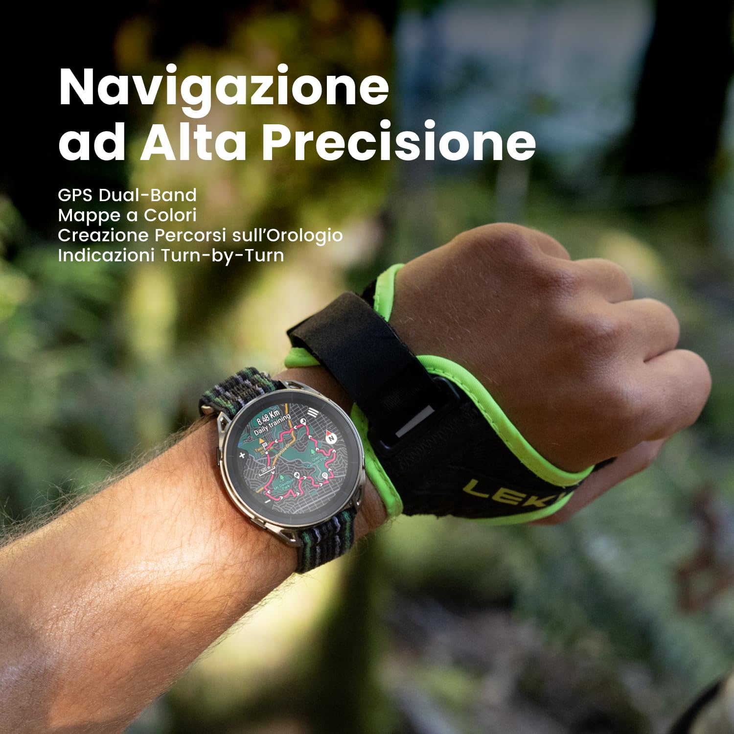 Amazfit Cheetah 2 Ultra 47mm Smartwatch GPS, AMOLED da 1,5" con Vetro Zaffiro, Cassa in Titanio, 30GG di Autonomia, Torcia Integrata, 64GB, NFC, Mappe Offline, 5 ATM, 180+ Modalità Sportive e HYROX