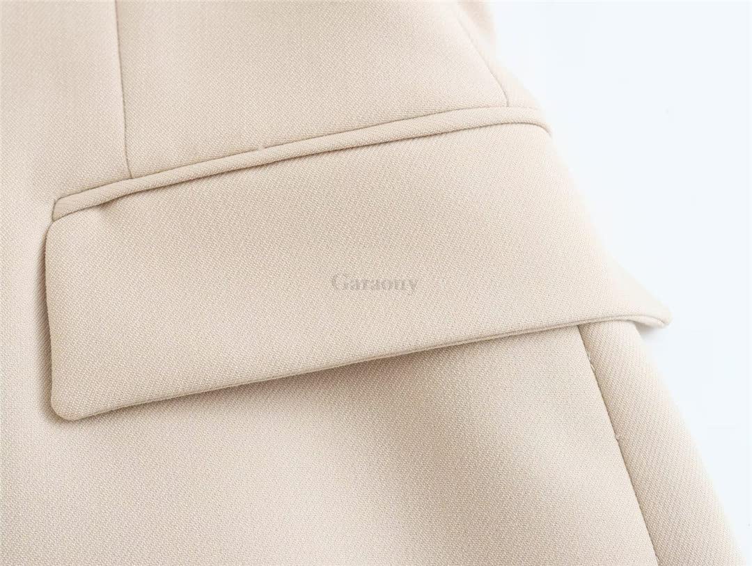 Pantaloni dritti a vita alta da donna in autunno tinta unita