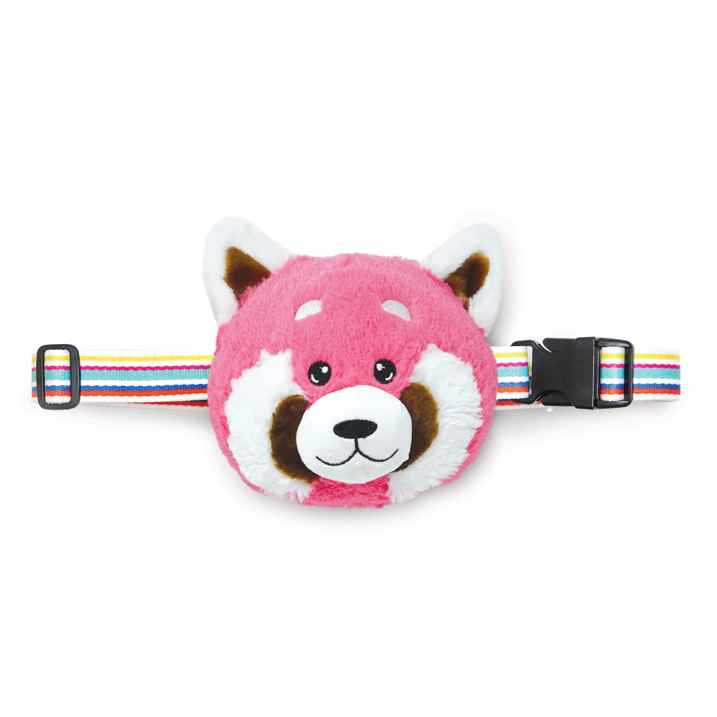 Cuddle Barn - Enchanted Fanny Packs - Ruby Red | Super Soft Plush Stuffed Animal Red Panda Cross Body Waist Bag With Adjustable Strap Hums and Giggles When Nose Is Pressed, 6"