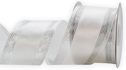 Miniatura 9 de Cinta de punto con purpurina de Navidad con borde con alambre, cintas de puntos verdes y rojos, 1-12 pulgadas, carrete de 32.8 ft, para coronas,