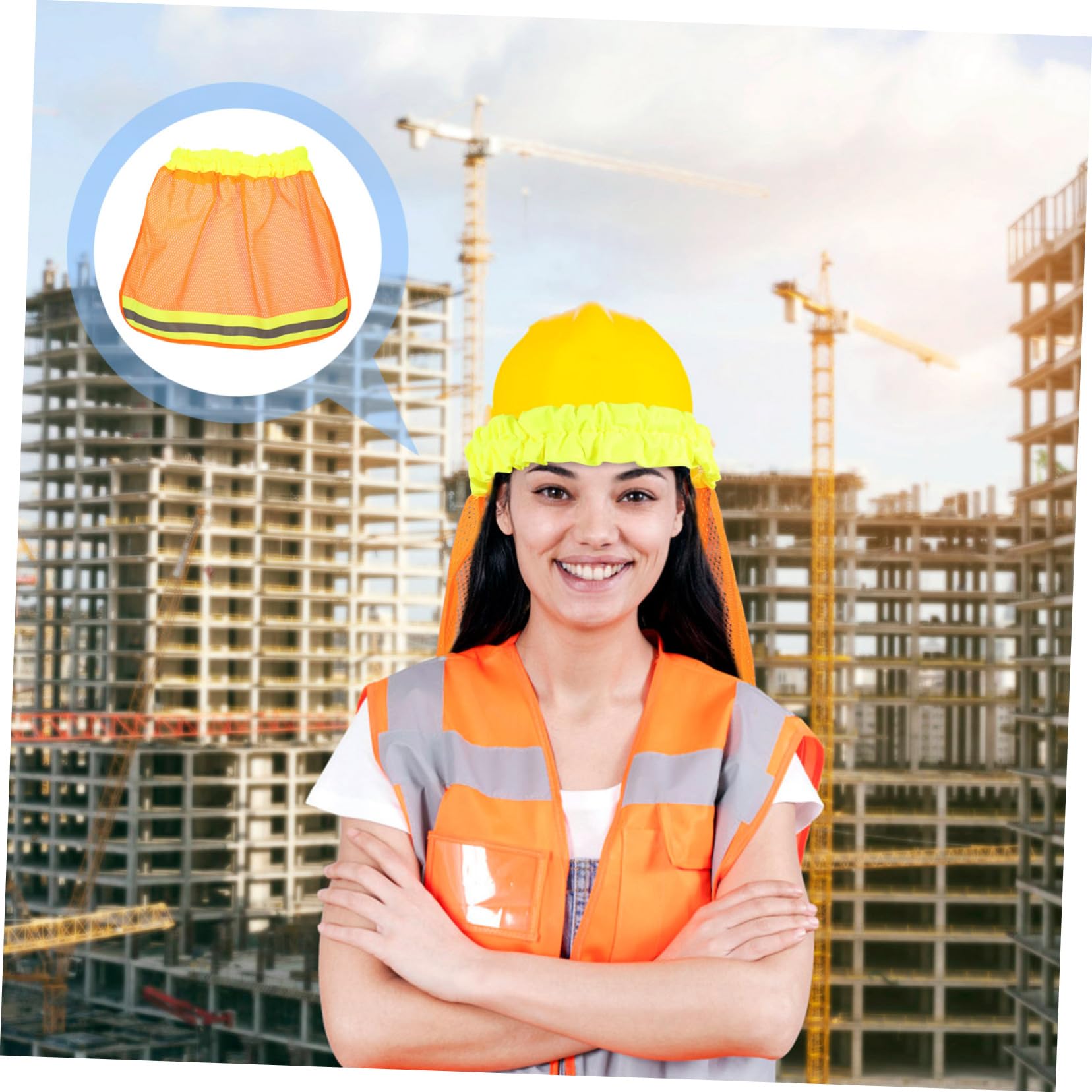 Operitacx 3 Set Copertura Riflettente Per Casco Con Protezione Solare Per Accessori Per Caschi Da Ombrellone Rete Traspirante Per Esterni 5 Pezzi * 3