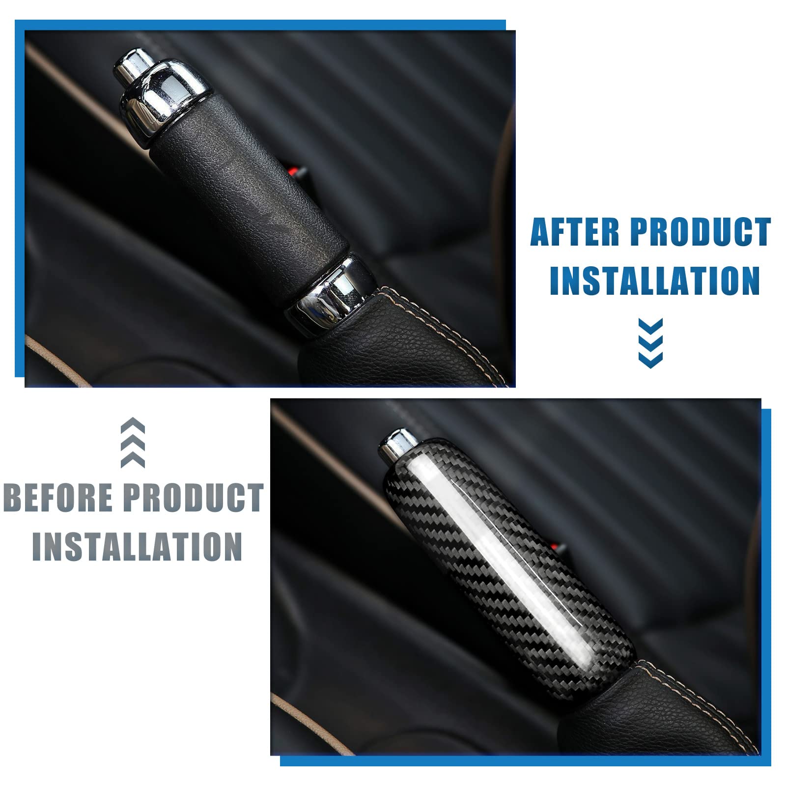 Cache Frein à Main Style Union Jack Pour MINI COOPER - Noir Et Aluminium - Modèles R50 à R59
