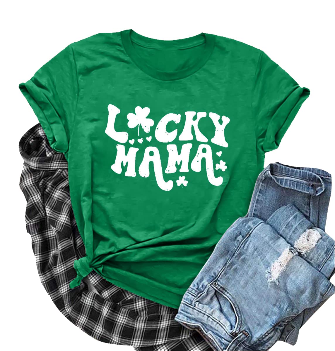 VILOVEButterfly T-Shirt Womens Cute Heart Graphic Shirt Summer Crewneck Short-Sleeved Tee Top