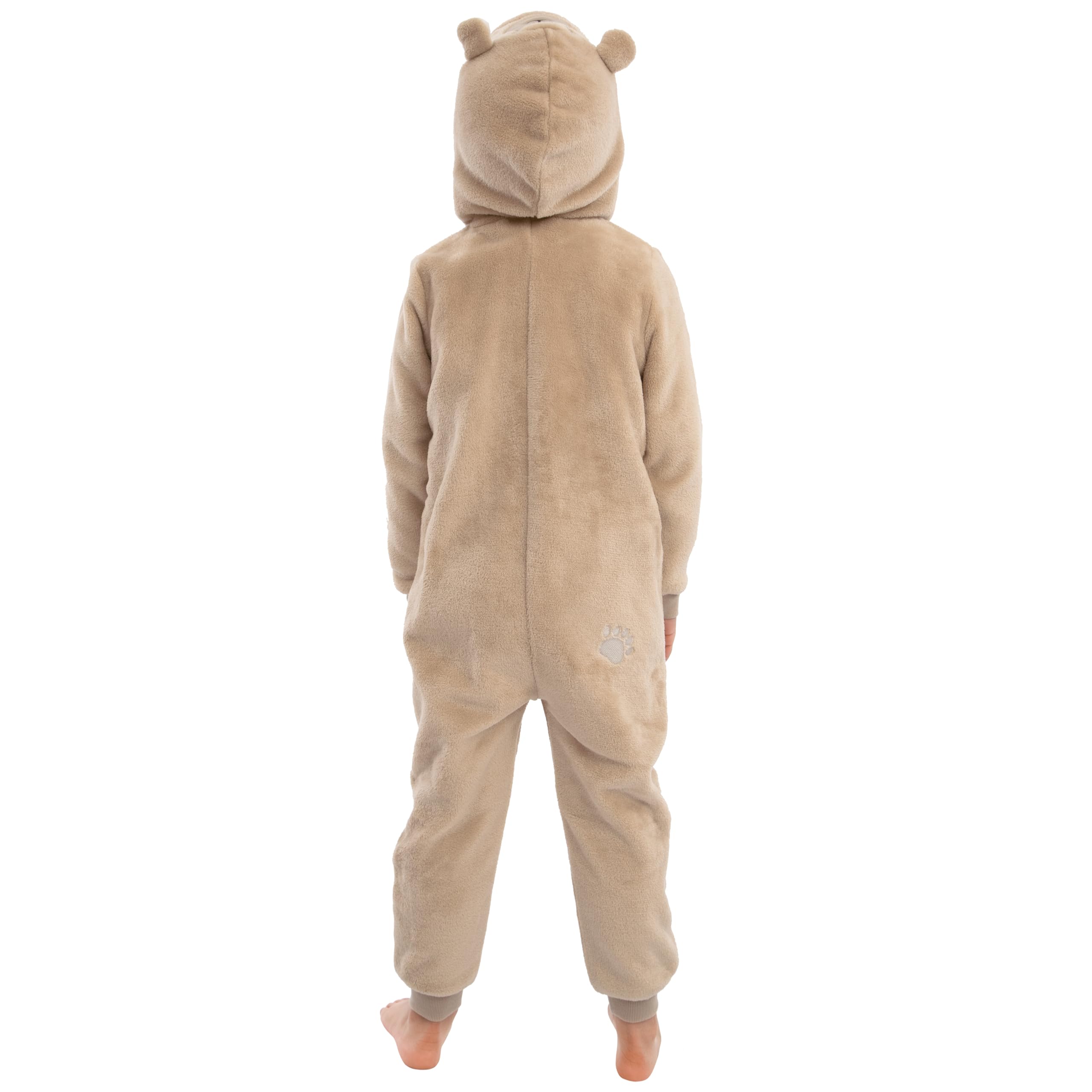 Harry Bear Pijama Enterizo Infantil con Capucha Oso Conejo, Dinosaurio En Forro Polar Suave con Cremallera Pijama Todo En Uno