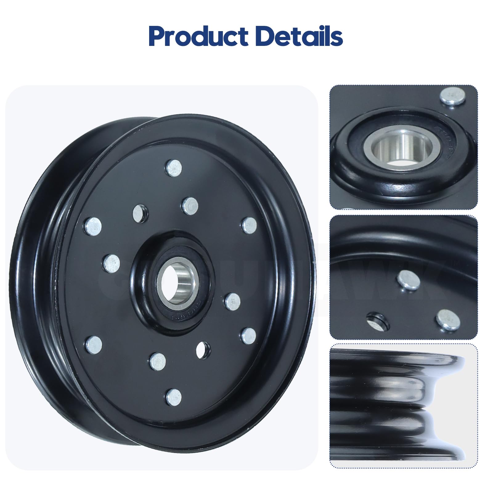 ho Exmark Idler Pulley POSFLAG 1-613098 Idler Pulley Replaces Hustler