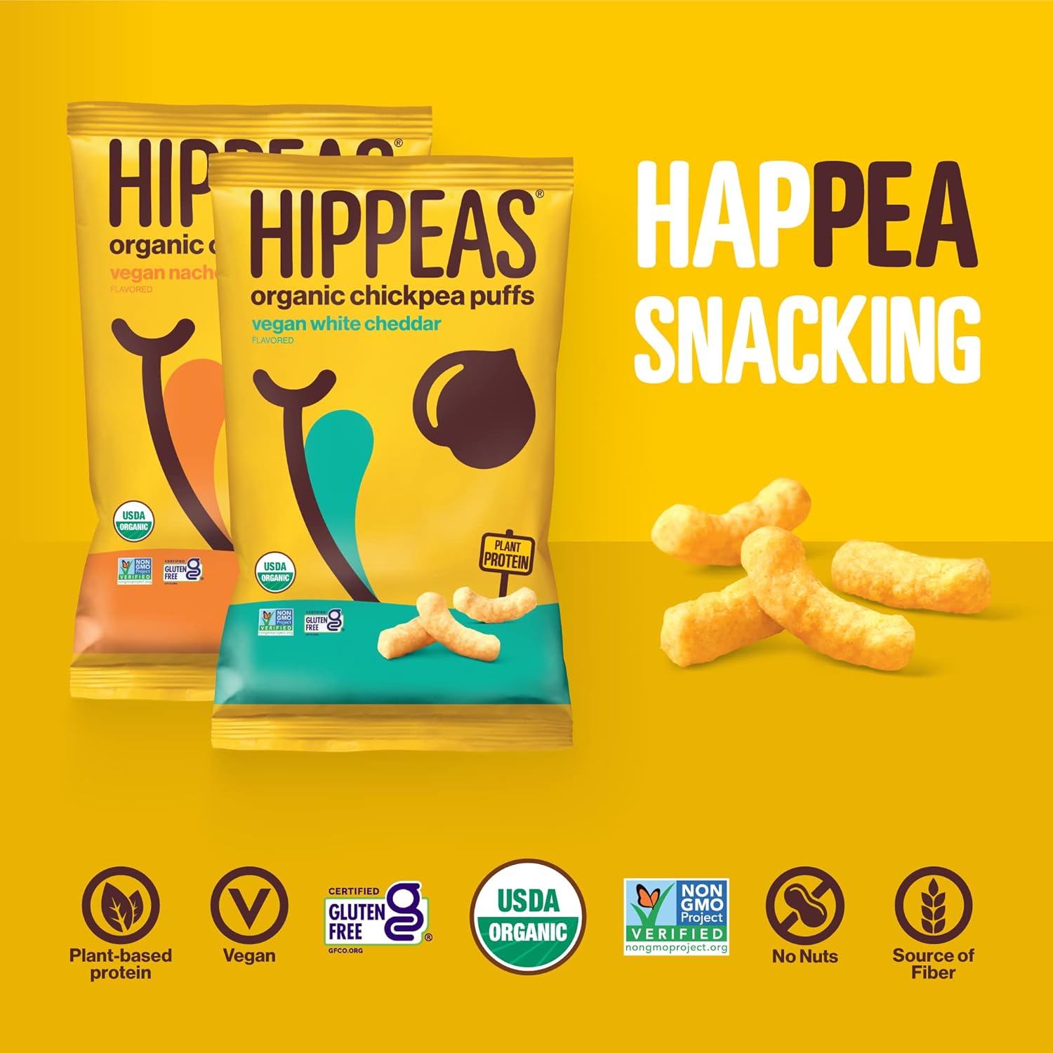 Buy HIPPEAS Organic Chickpea Puffs + Vegan Cheeze Variety Pack 1