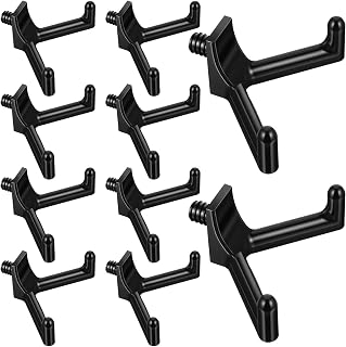 10 Pcs Storage Shed Tool Hooks, V-Shape Plastic Wall Hangers for Shed, Garage Wall Organization Accessories for Shovels, Rakes, Ladders, Power Tools