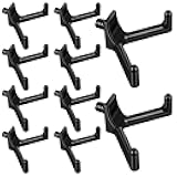 Nodaaiie 10 Pcs Storage Shed Tool Hooks, V-Shape Plastic Wall Hangers for Shed, Garage Wall Organization Accessories for Shovels, Rakes, Ladders, Power Tools