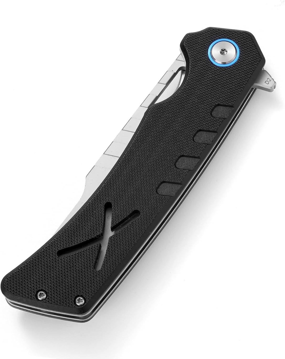 BTFLY G10 Handle Tactical Folding Knife, D2 Steel Tanto Blade 3.7in, EDC Pocket Knife with Liner Lock & Stainless Steel Clip, Lightweight Bushcraft Camping Survival Knife for Men Adult
