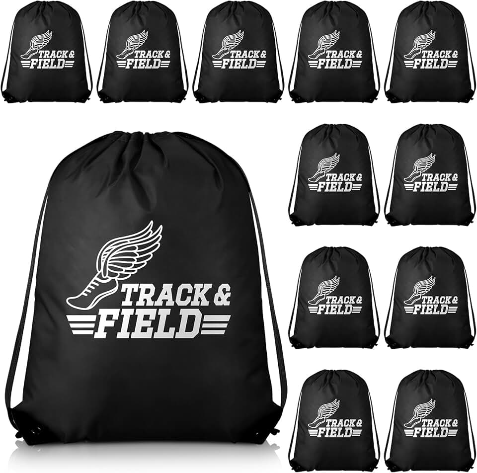 Track and Field Drawstring Backpacks