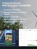 RC Micro Inverter 800W, 26-60V DC Input, Solar Inverter MPPT Microgrid Feed-in Converter with WiFi Monitoring for Mobile Phones, Black - 8
