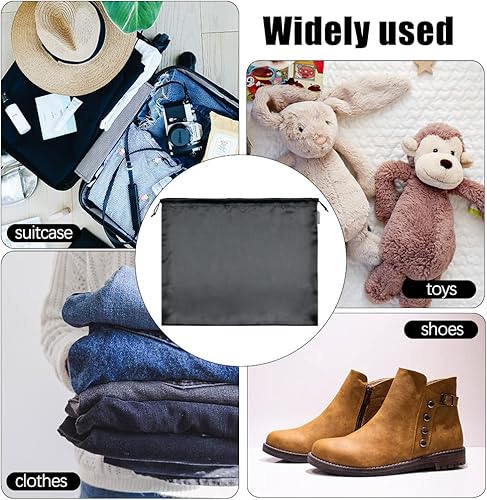 Miniatura 4 de Paquete de 10 bolsas de seda a prueba de polvo con cordón, bolsa de almacenamiento de viaje, bolsa de tela de seda con cordón, bolsa de