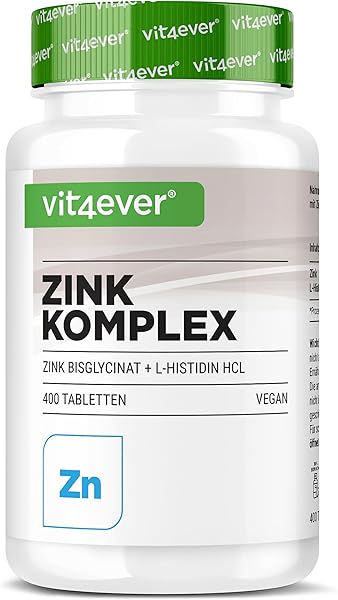 Vit4ever Zink 25 mg - 400 tabletten met L-Histidine