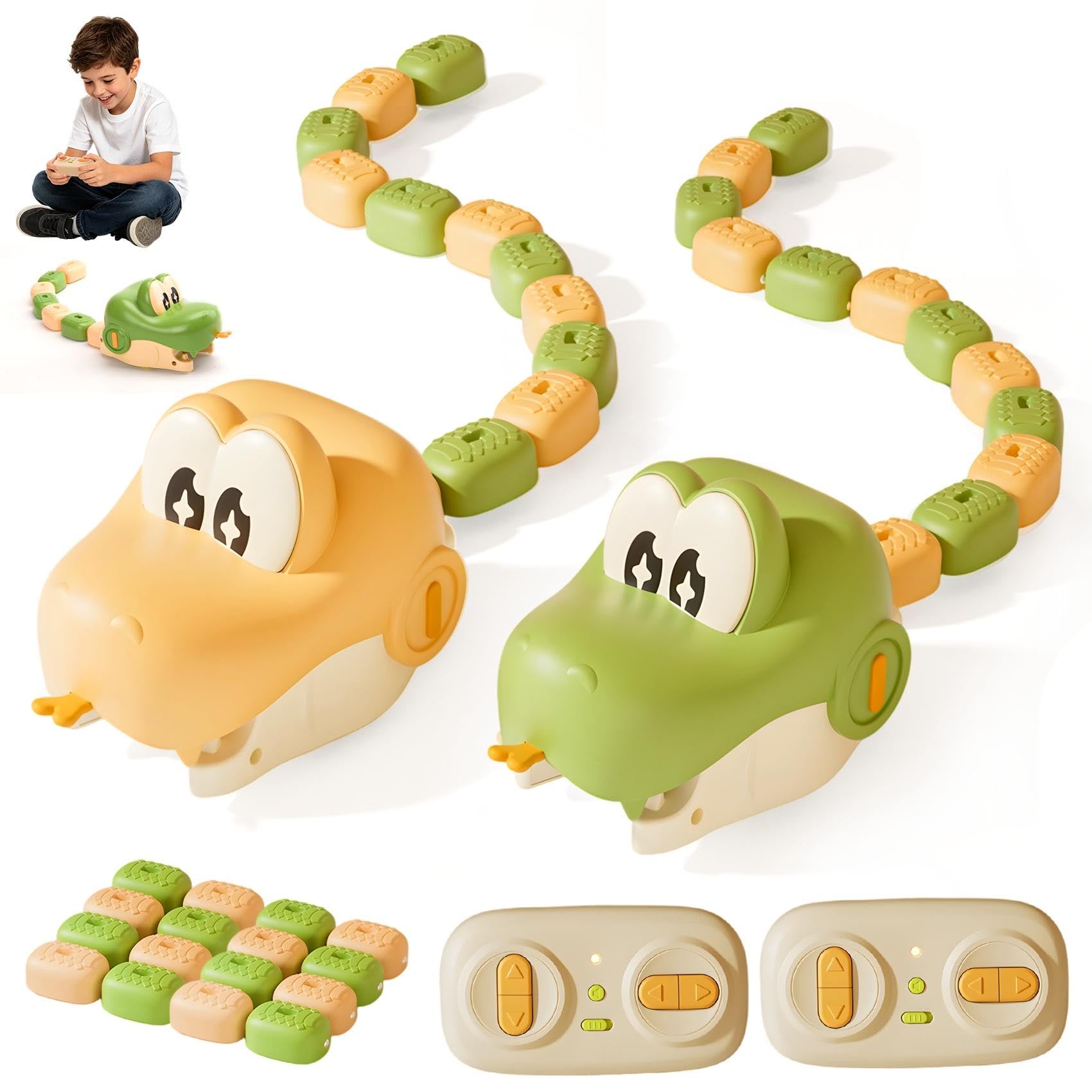Magnetic Snake Game, Serpente Telecomandato con Luce Suono per 2 Giocatori